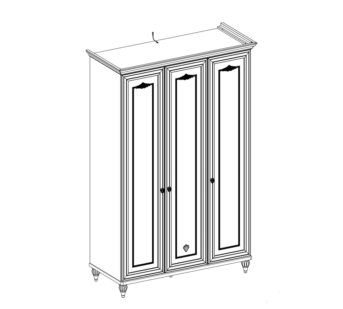 Armoire 3 Portes Romantica