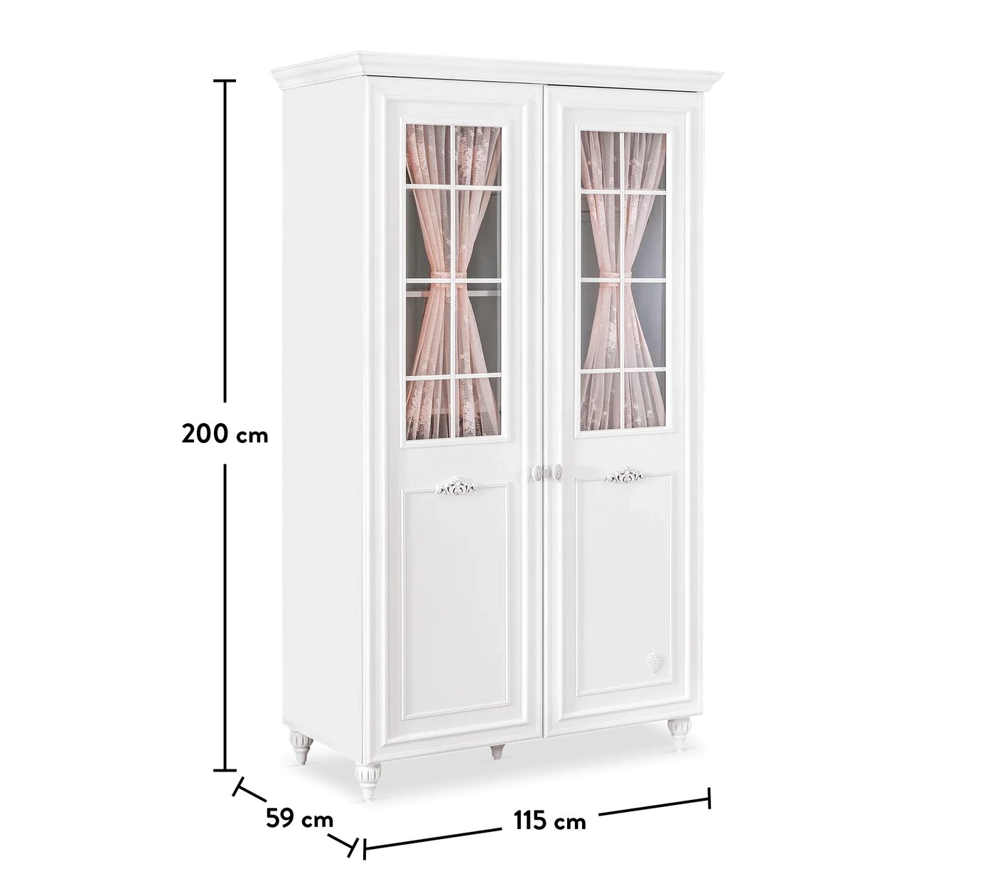 Armoire 2 Portes Avec Fenetre Romantica