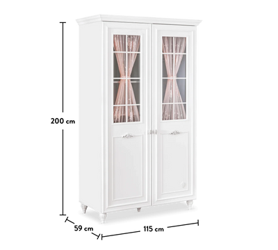 Armoire 2 Portes Avec Fenetre Romantica