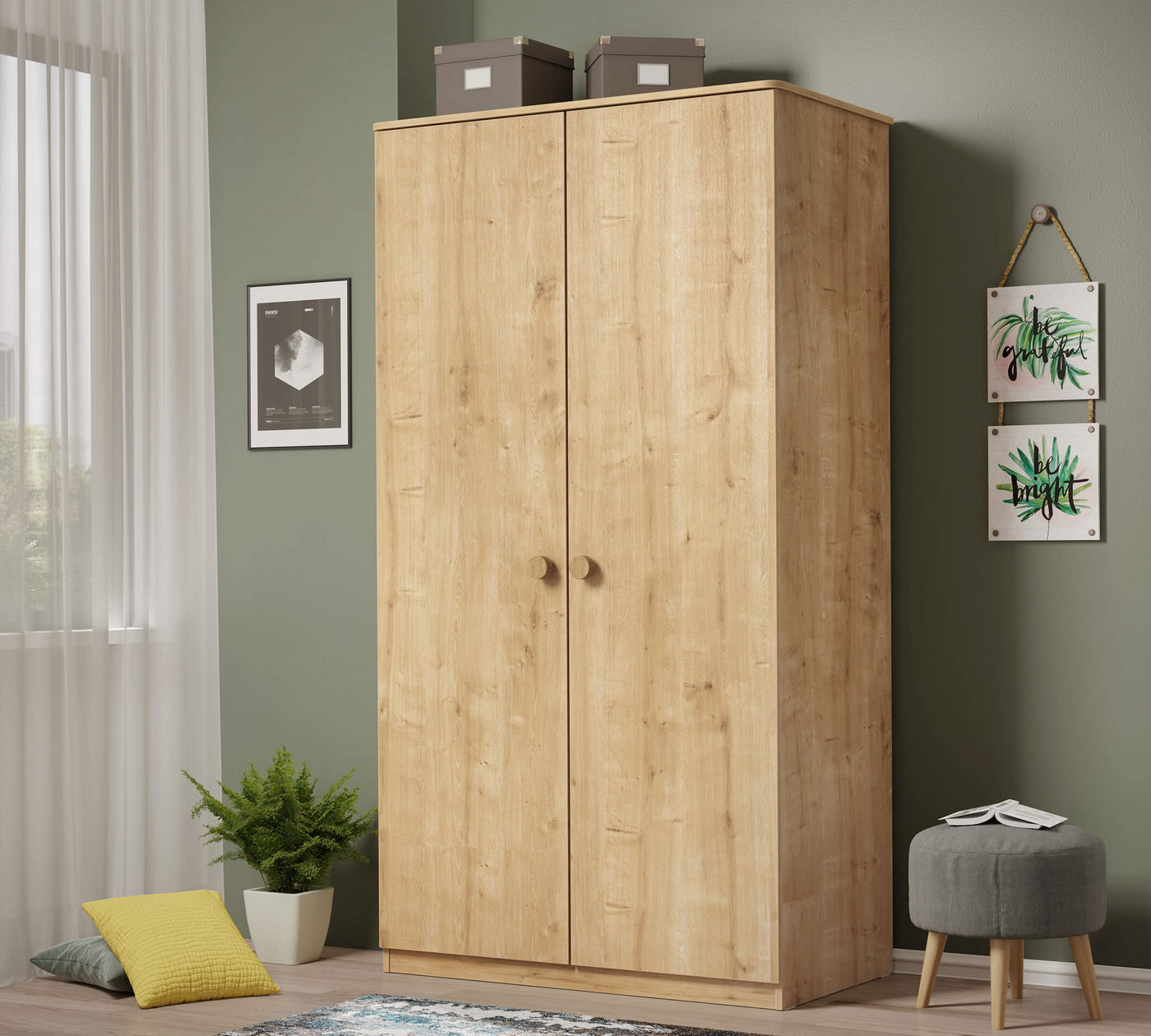 Armoire 2 Portes Mocha