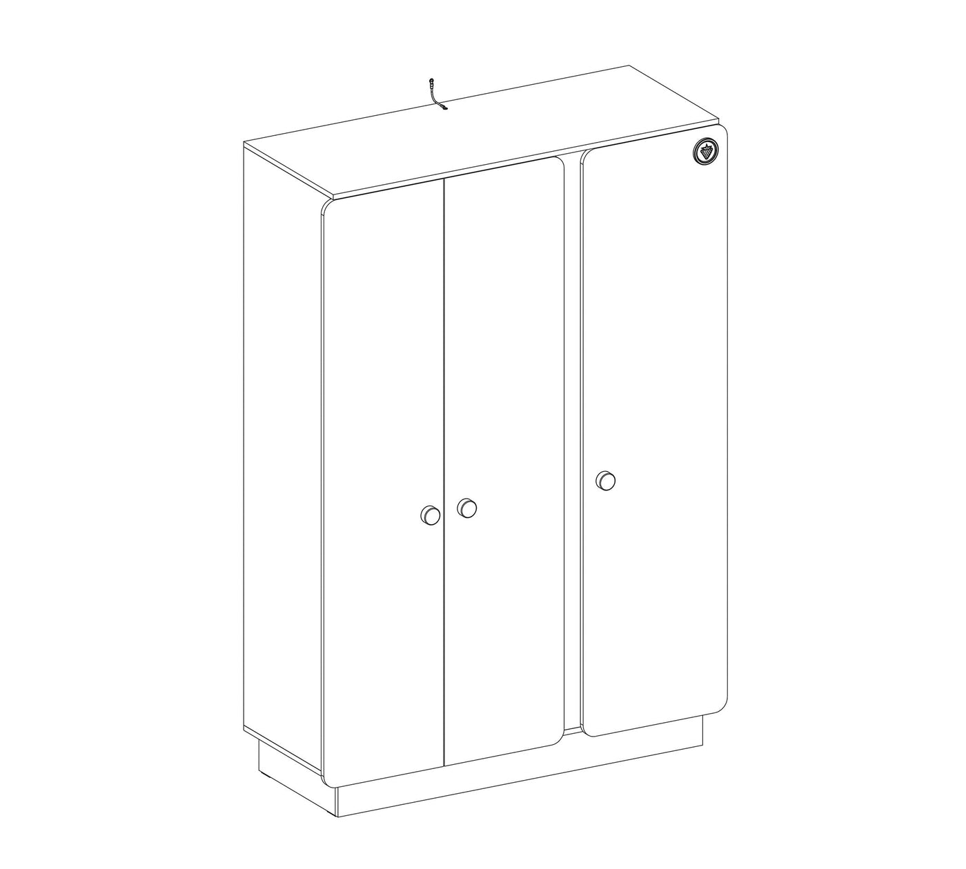 Armoire 3 Portes Natura Baby