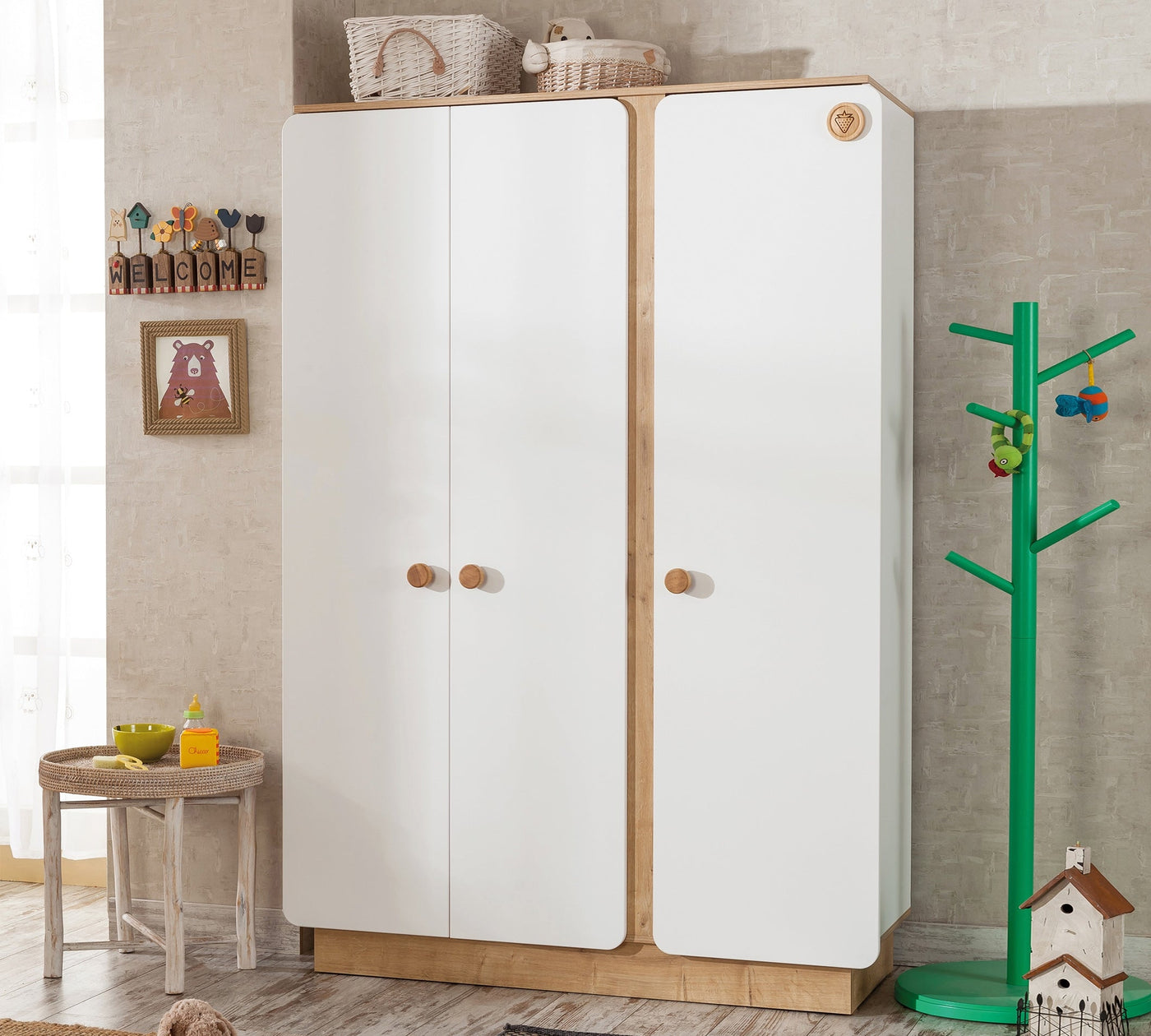 Armoire 3 Portes Natura Baby