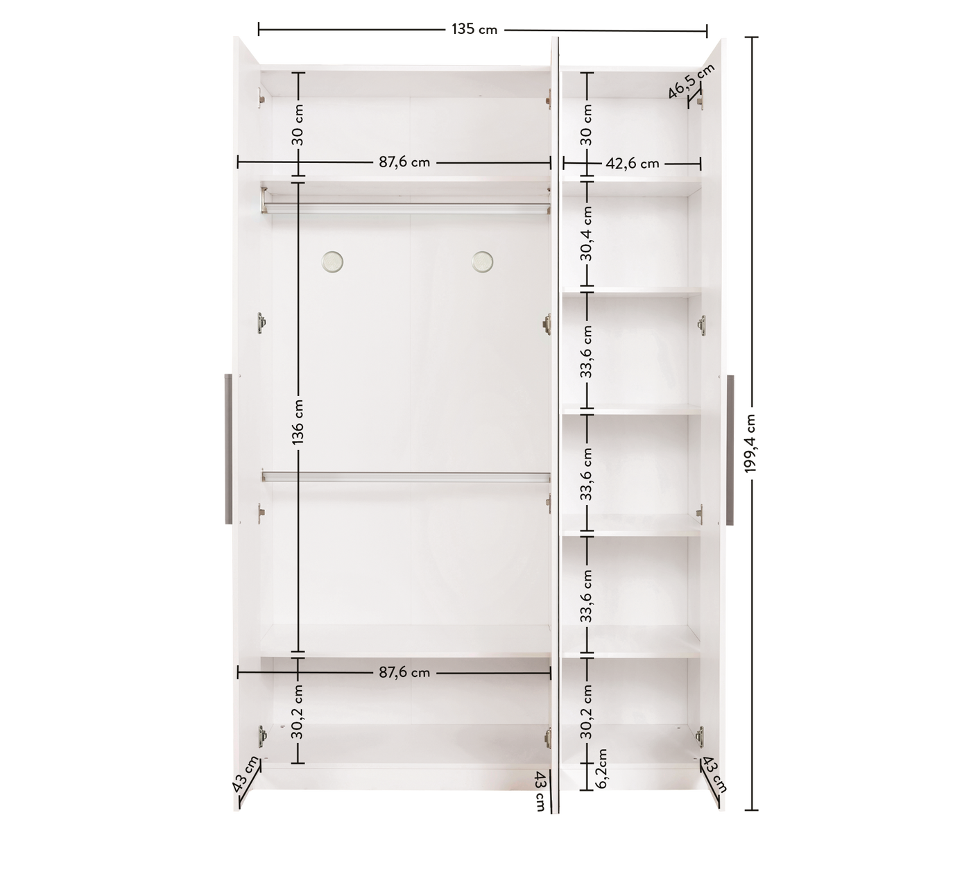 Armoire 3 Portes White