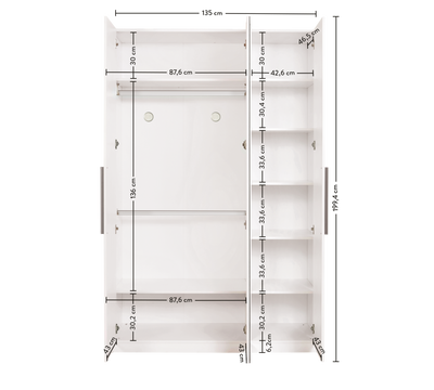 Armoire 3 Portes White