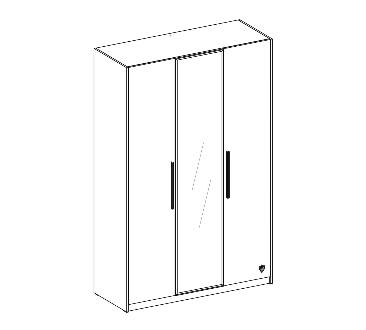 Armoire 3 Portes White