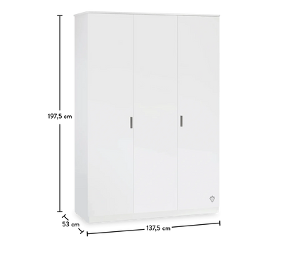 Armoire 3 Portes Line White