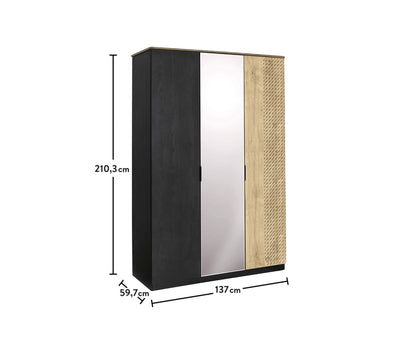 Armoire 3 Portes Black