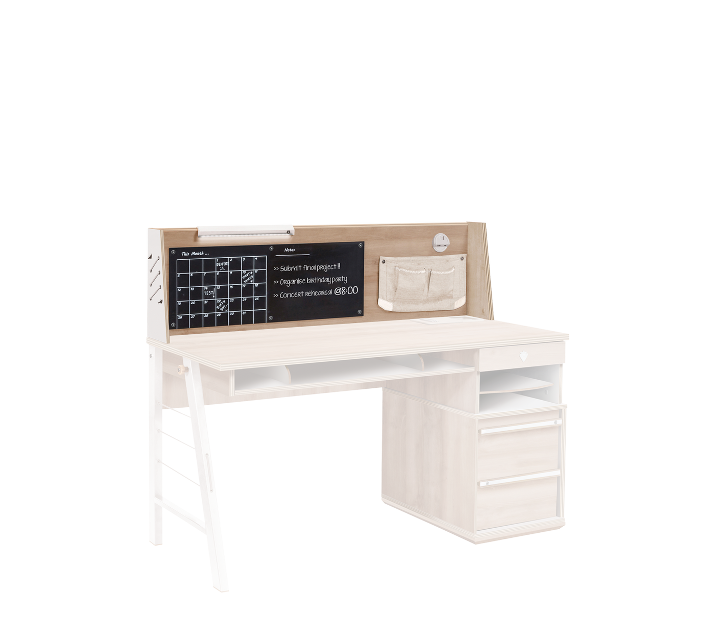 Surmeuble Bureau Large Duo