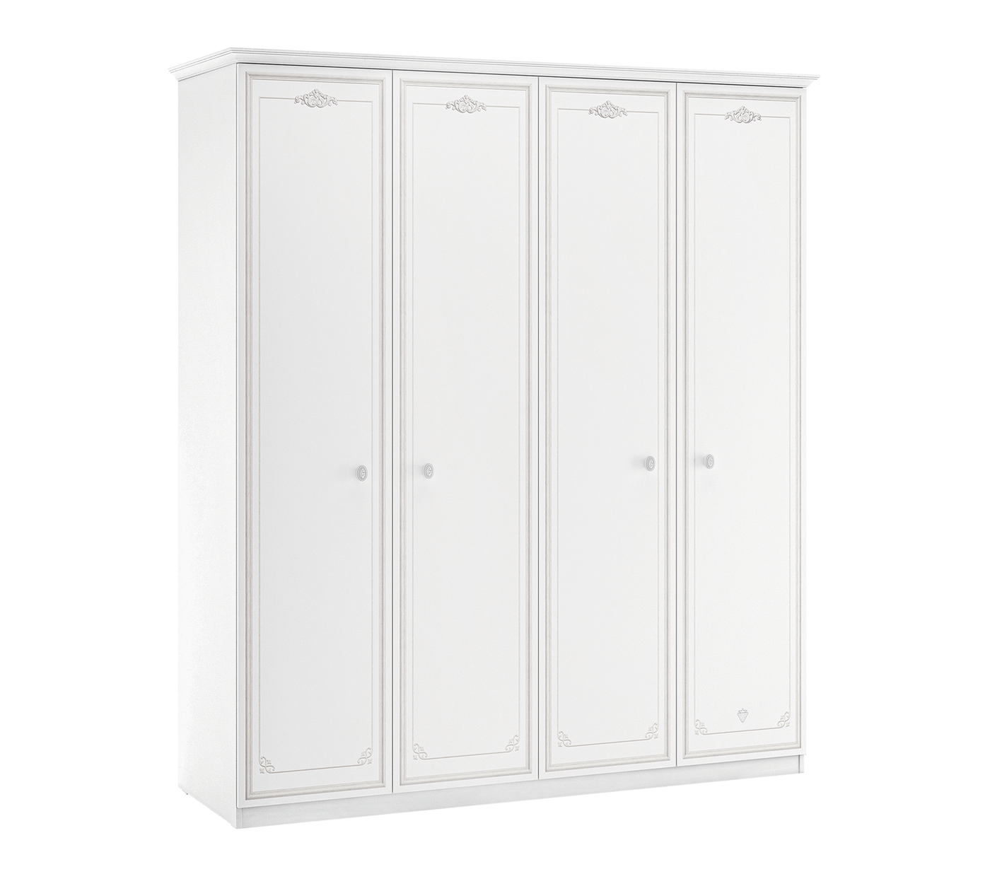 Armoire 4 Portes Selena Grey