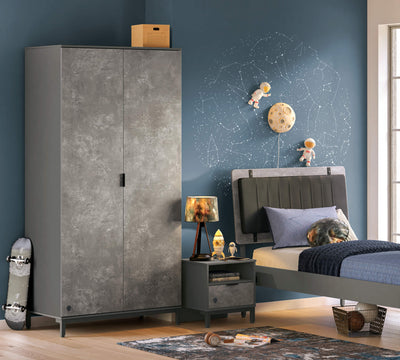 Armoire 2 Portes Space Gray