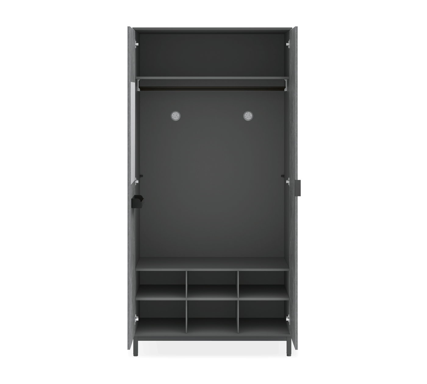 Armoire 2 Portes Space Gray