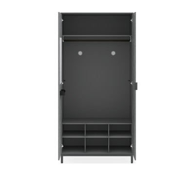 Armoire 2 Portes Space Gray