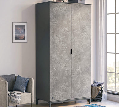 Armoire 2 Portes Space Gray