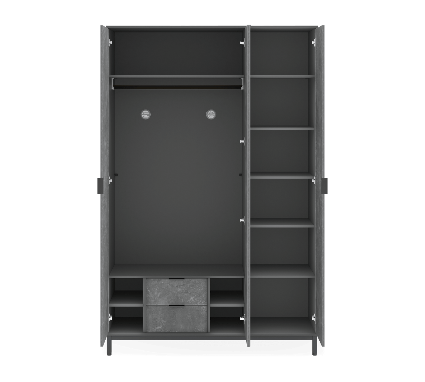 Armoire 3 Portes Space Gray