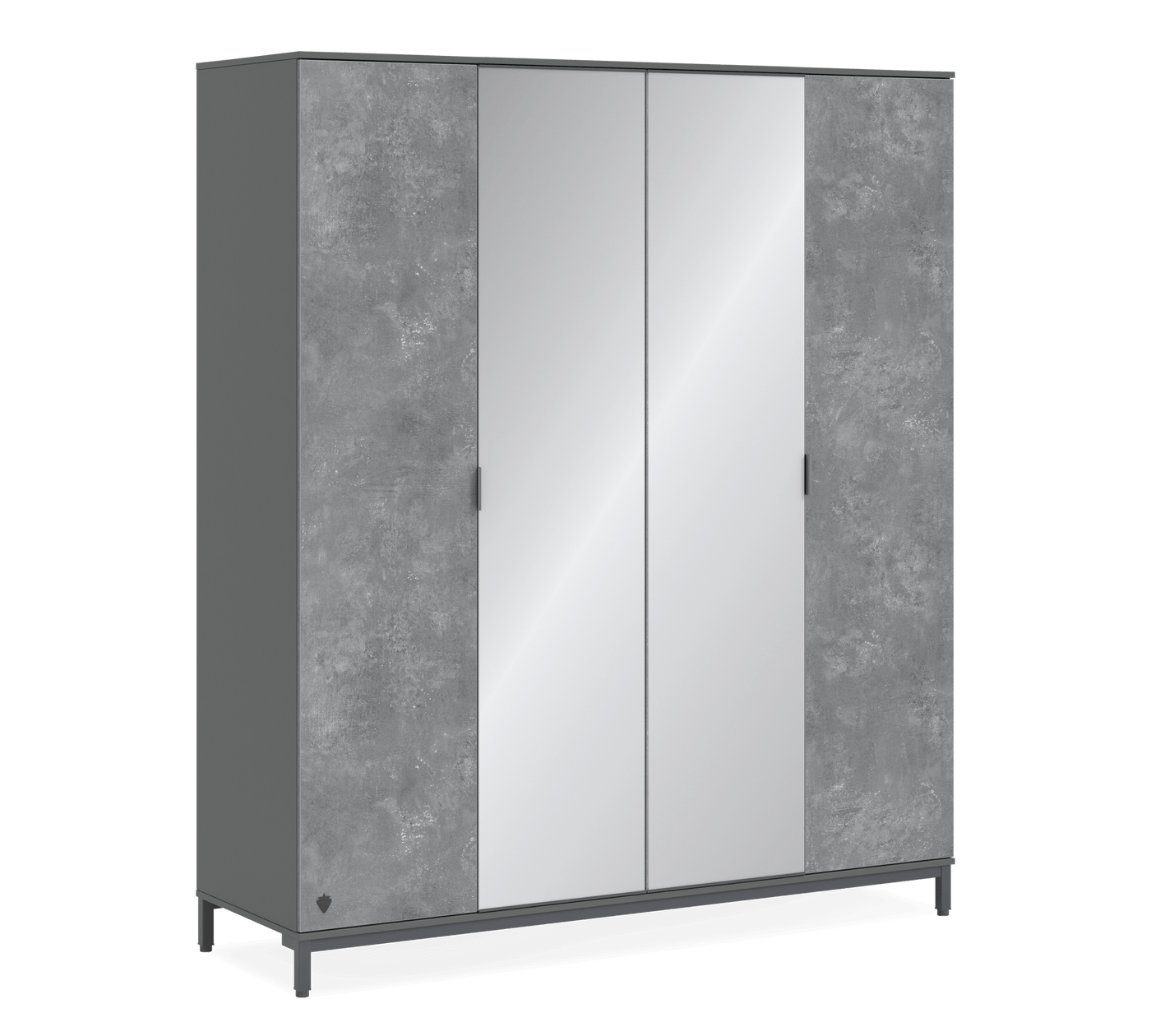 Armoire 4 Portes Space Gray